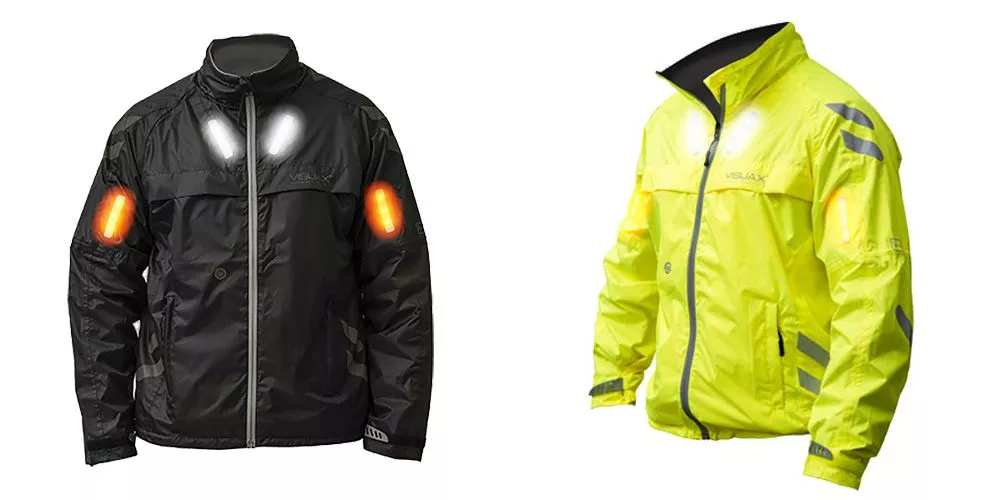Visijax Commuter Hi Vis High Visibility LED Cycling Jacket with