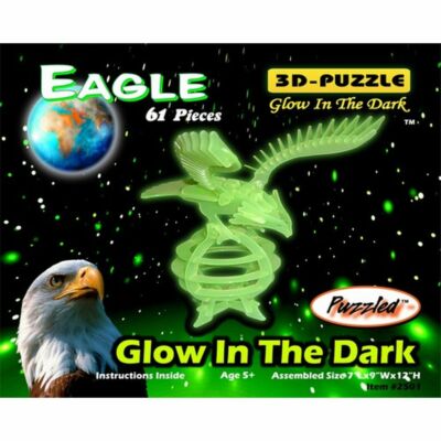 3D Puzzle - Steckpuzzle - Leuchtet im Dunkeln - Adler wie Holzpuzzle