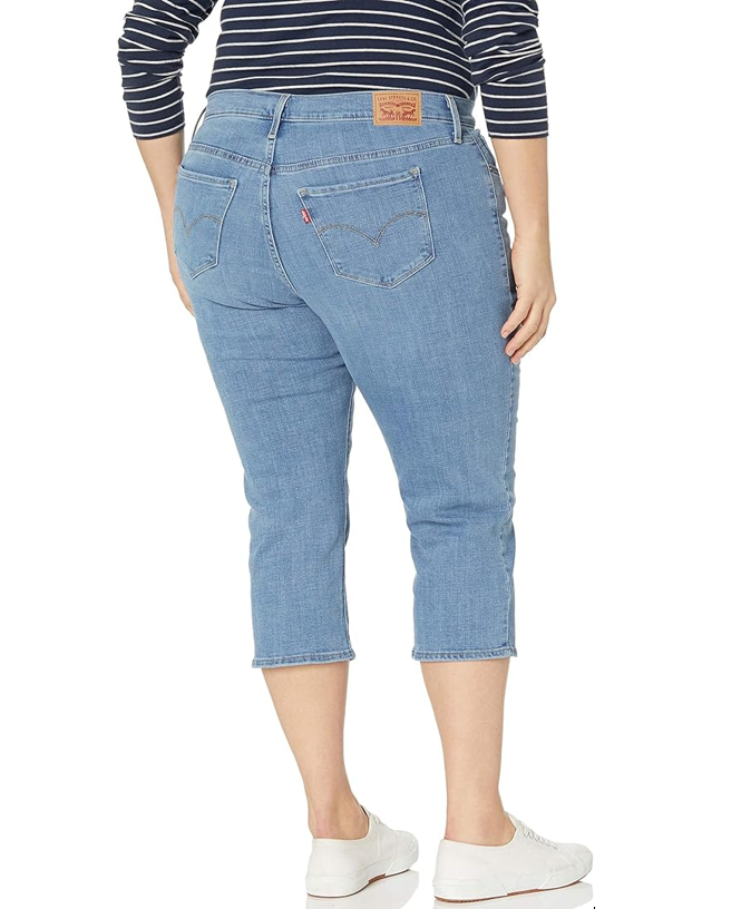 Jeans Levi's 311 Shaping Skinny Capri Donna - Cotone E Viscosa, Vita Media, Lavabile In Lavatrice - Foto 7