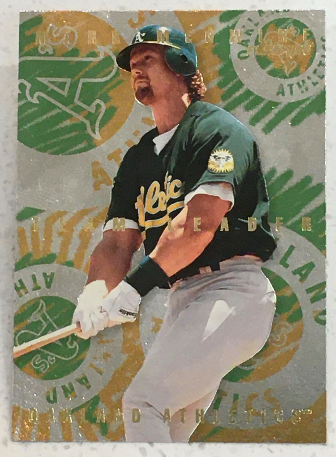 1996 Fleer Team Leaders - Mark McGwire - #11 - Oakland Athletics - NrMt