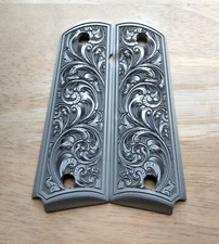 Custom Engraved 1911 full size aluminum grips