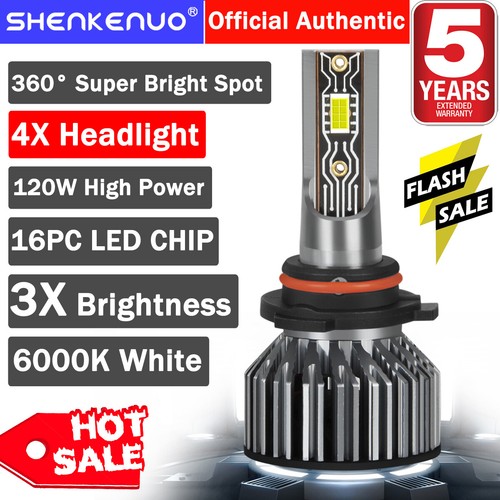 4x 9005 H11 LED Combo Bulbs Headlights High Low Beam V2T For Peterbilt 579 389 - Bild 1 von 12