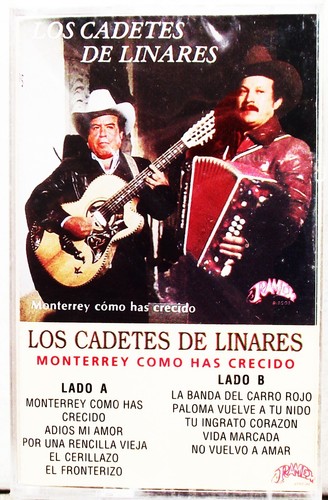 LOS CADETES DE LINARES "MONTERRE COMO HAS CRECIDO" CASSETTE BRAND NEW - 第 1/2 張圖片