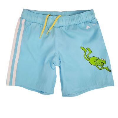 adidas X Disney Kermit The Frog Frosch  Kinder Badehose Muppet Show Türkis Blau