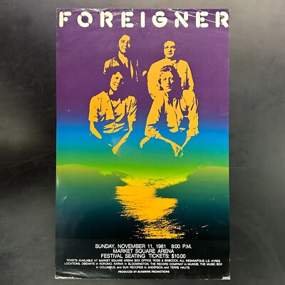 Foreigner - 4 - Vintage 12x18 Concert Poster (November 11, 1981