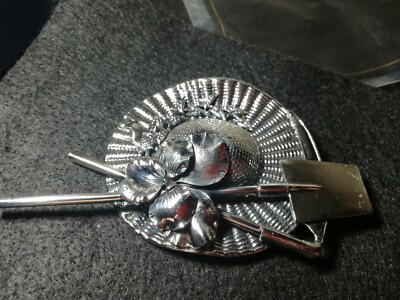 Ermani Bulatti Vintage Brosche Hut