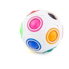 Magic Rainbow Ball Puzzles Spheric Speed Cube Plastic Creative Adult Kids Toy