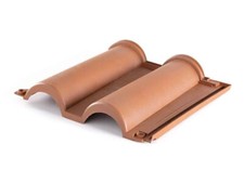 1 Posten =10 Stück Kunststoff Dachziegel ETRUSCA Dachpfanne Col. terracotta