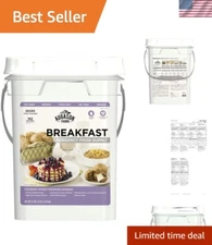 162 Servings of Emergency Breakfast Food Supply - 4 Gallon Grab & Go Pail