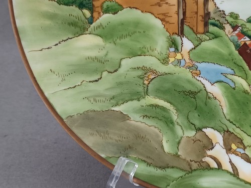 Nippon Morimura Hand Painted Castle Landscape 10 1/8 Inch Plate C. 1911-1921 - Picture 6 of 11