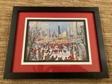 Framed matted desktop print Chicago Blackhawks Stanley Cup celebration
