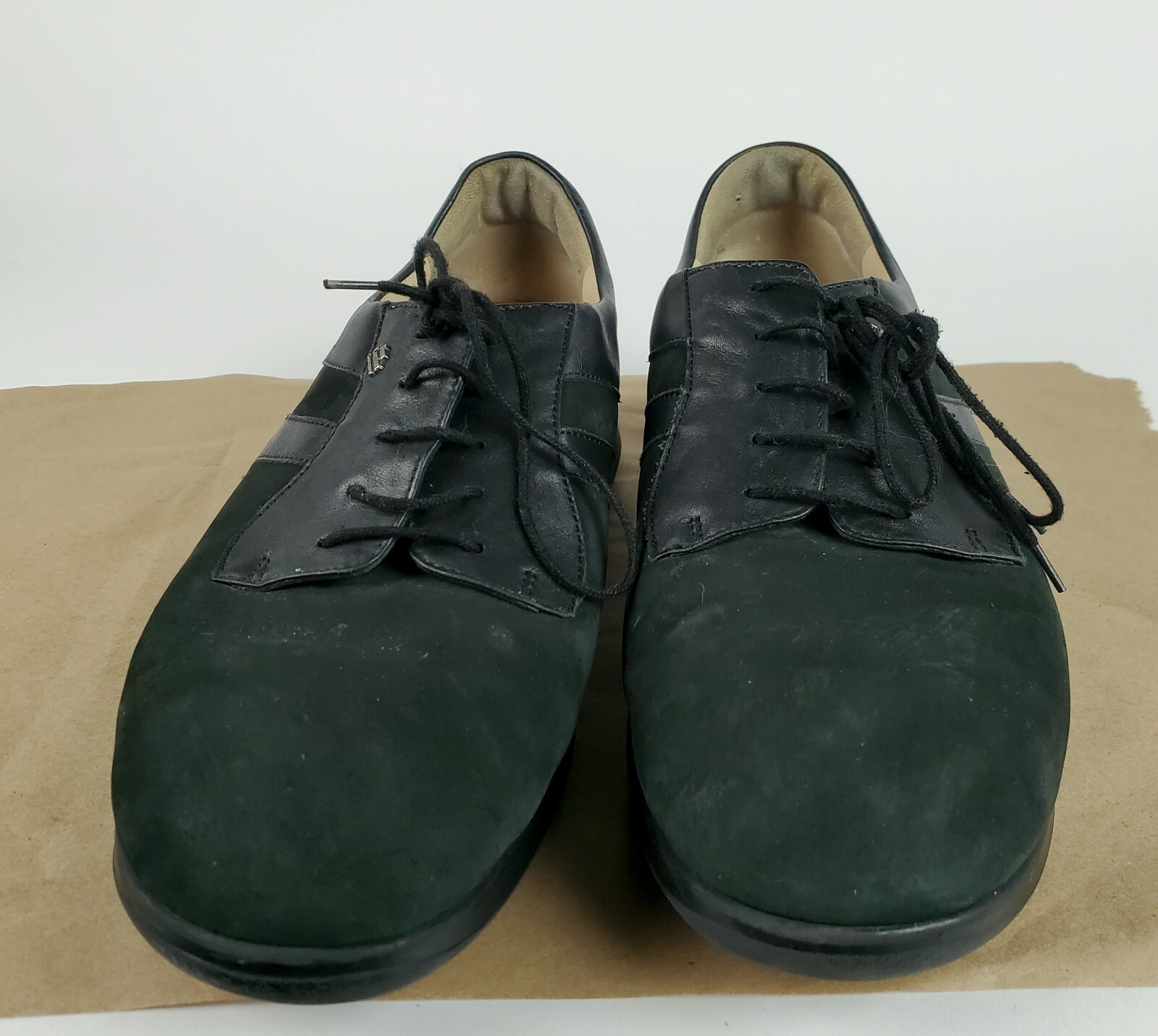 SAOLA Scarpe comode Finn Oxford pelle scamosciata Germania nere taglia 8