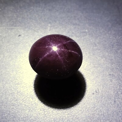 29 Ct 17.6x12.8x10.5 MM Natural 6-Ray Star Purple Red Garnet Star Oval Cabochon