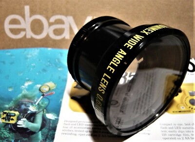 Underwater Hanimex 0.6X Wide angle lens. Made in Japan. New iwith pouch.