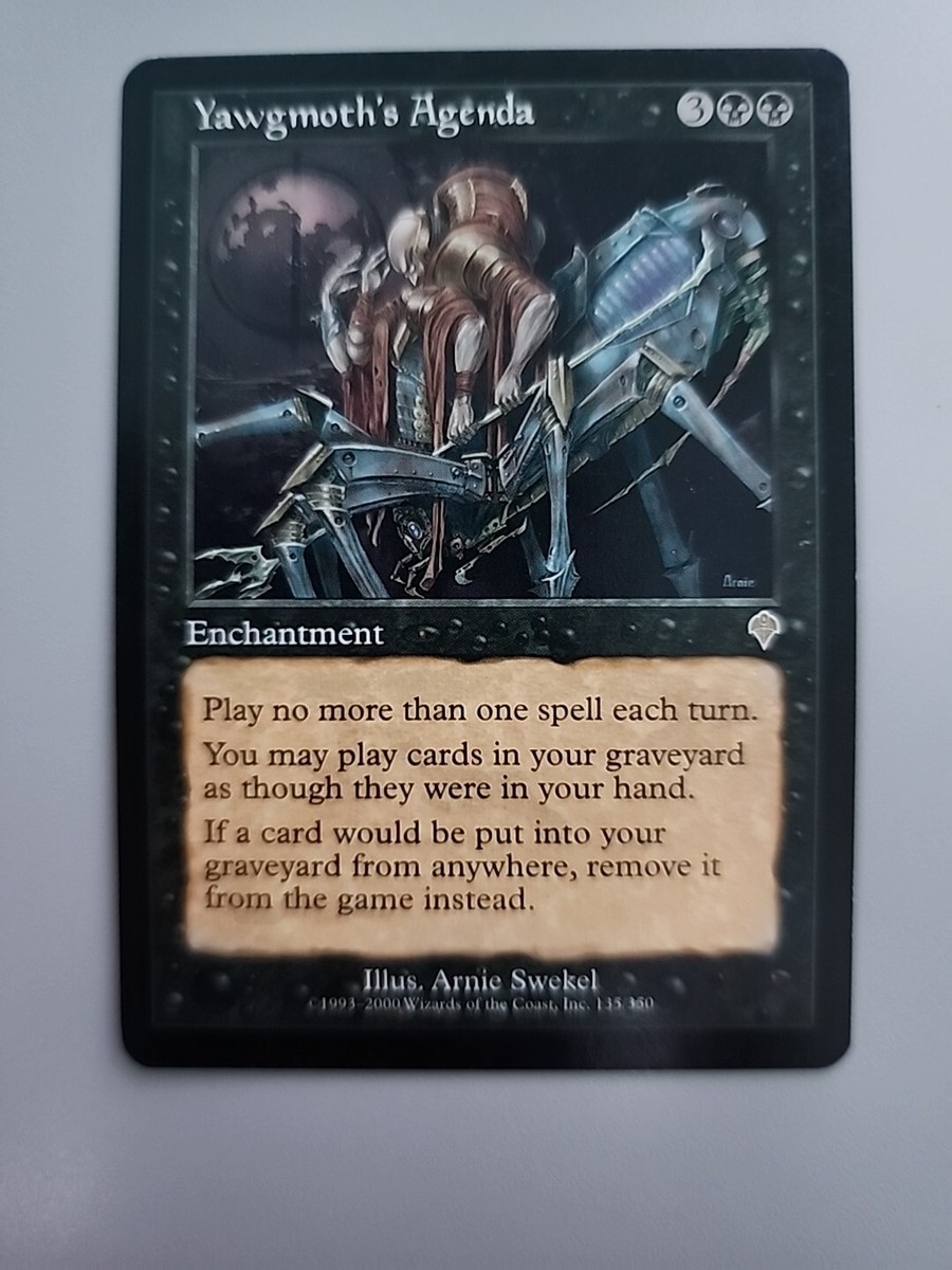 MTG Yawgmoth's Agenda Invasion 135/350 Regular Rare | eBay