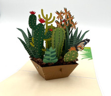Desert Delight: Prickly Pop-Up Cactus Card - Ideal for Birthdays, Anniversaries