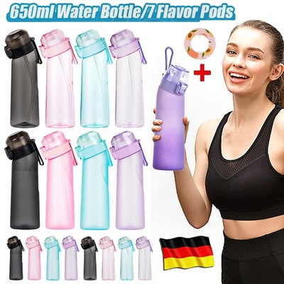 Air Water Bottle With Flavour Pods 650ml Multicolor Brand New Sealed Freepost DE