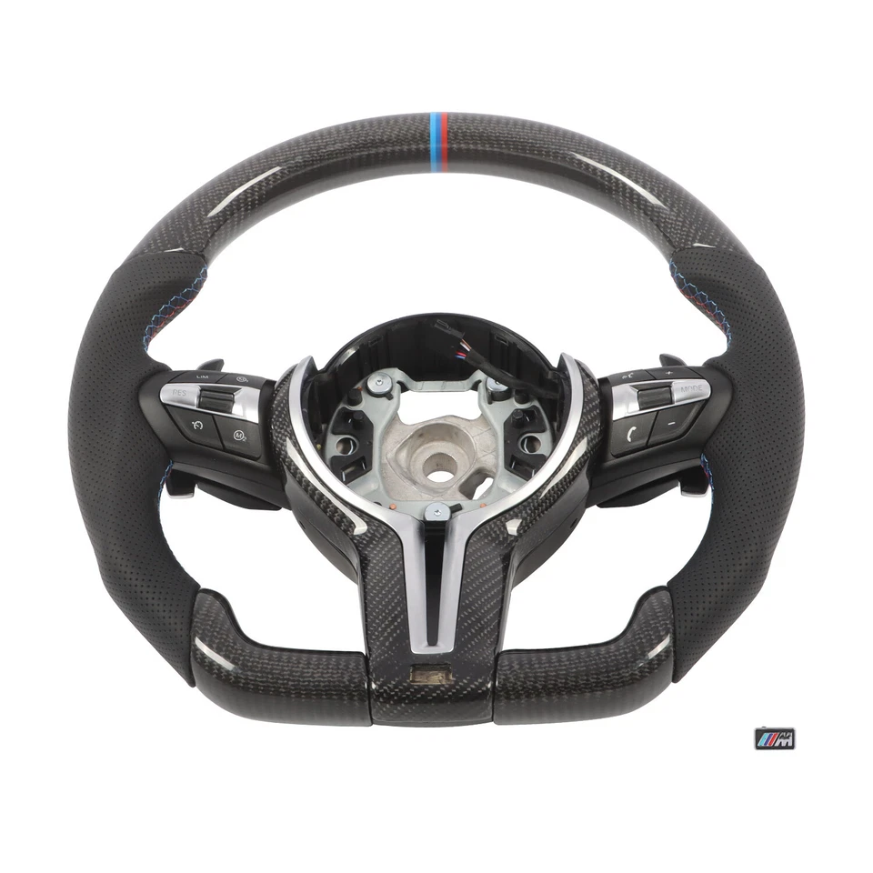 Volante de fibra de carbono para BMW F30 F31 F32 F33 F34 F36 F22 M2 M3 M4 Foto 2 de 4