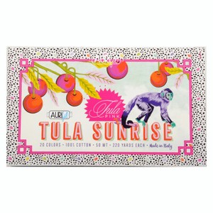 AURIFIL TULA PINK TULA SUNRISE COLLECTION 20 SMALL SPOOLS 50 WT
