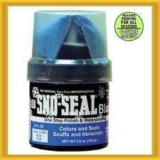 Atsko Sno-Seal Beeswax Waterproofing Leather Protection + Applicator (4 oz. Jar)