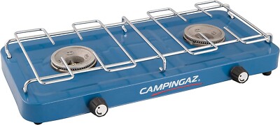 Campingaz Base Camp Campingkocher Gaskocher Tischkocher 2-flammig 1600W Blau