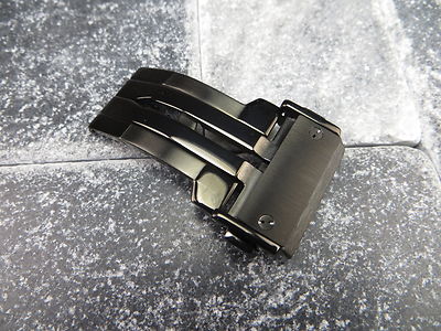 22mm 24mm Stainless Deployment Buckle Black PVD HUBLOT Big Bang