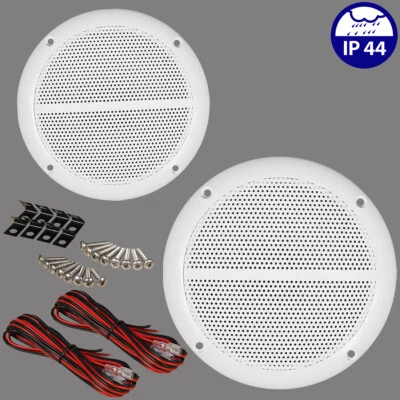 ETT 2er Set Einbaulautsprecher Deckenlautsprecher Outdoor Feuchtraum geeignet