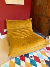 Ligne Roset Togo chair - Gold Velvet - Excellent Condition - nearly new