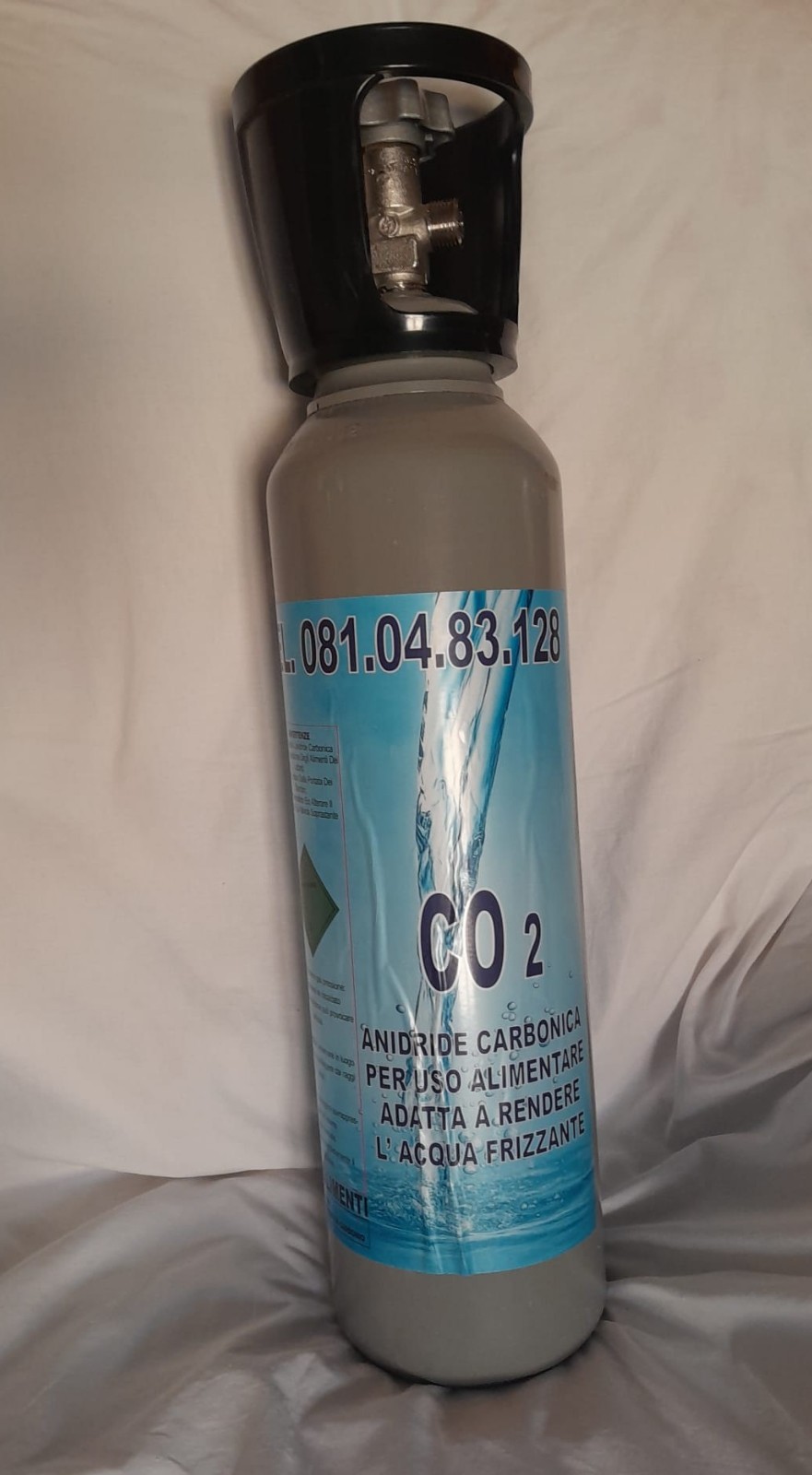 Bombola Ricaricabile CO2 Alimentare 4 Kg / 5L - TÜV - TPED 2021 - Acquario/Birra