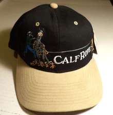 NICE CALF ROPER CAP BY M & F WESTERN PRODUCTS INC. ADJUSTABLE NEW WITH TAGS