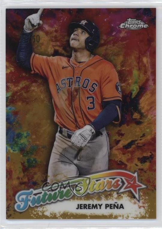2023 Topps Chrome Future Stars Gold Refractor /50 Jeremy Pena Peña #FS-10 1b3