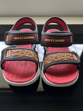 Skechers Boys' S Lights: Thermo Splash - Heat-Flo light-up Sandals US 3 UK 2