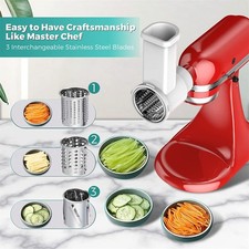 Prep Slicer & Shredder Attachment for KitchenAid Stand Mixer Food Home Kitchen