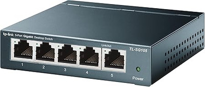 TP-Link TL-SG105 5-Ports Gigabit Netzwerk Switch (bis 2000 MBit/s im
