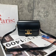 Celine Pre-Owned Authentic Saddle Bag 18 15cm Leather Free Tracked Shipping