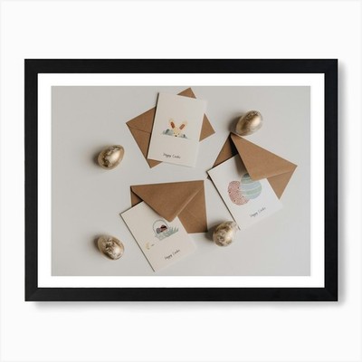 Easter Cards 6 Art Print Framed Wall Art Poster Canvas Print Picture