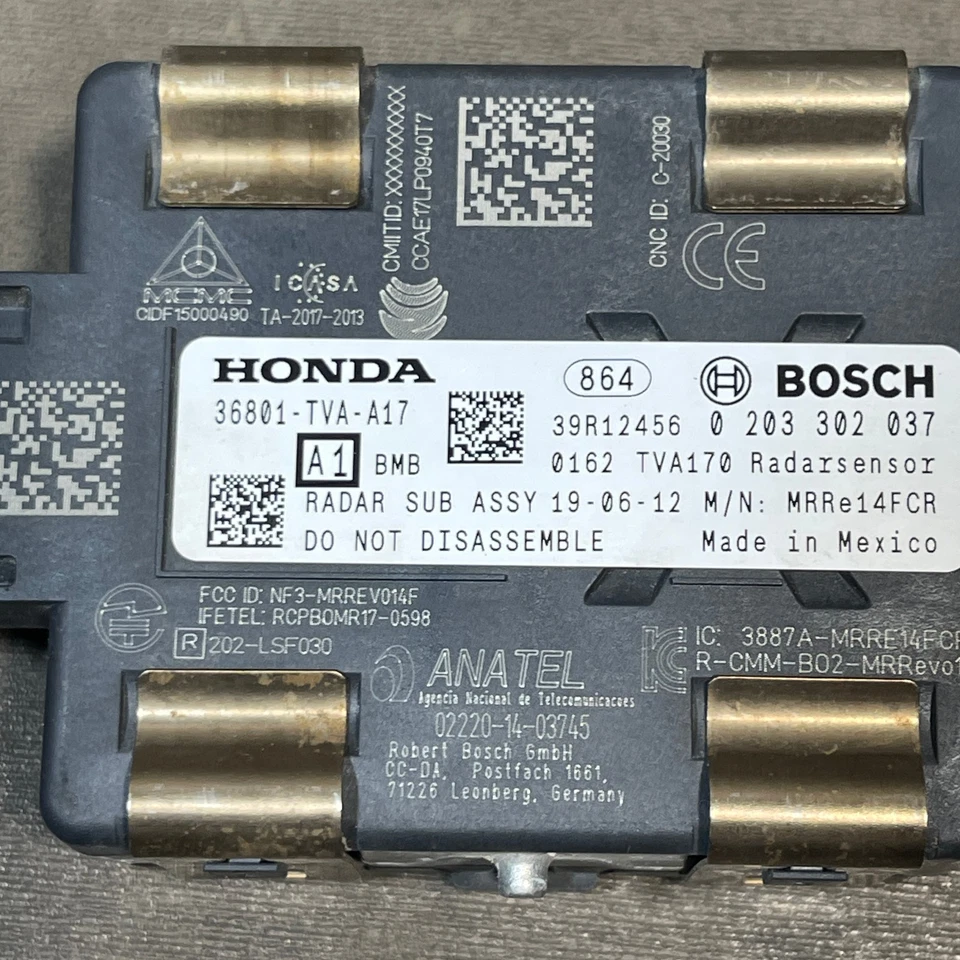 2018-2022 Honda Accord Front Cruise Control Radar Sensor 36801-TVA-A17 OEM - Image 3 of 4