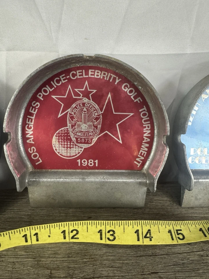 Celebrity Golf Tournament LAPD Policía de Los Ángeles Putting Cups Nelson Co 1979-83 Foto 4 de 4