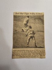 Hank Greenberg Jeff Heath Charlie Gehringer Tigers Indians 1939 Picture