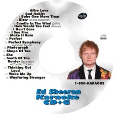 CUSTOM KARAOKE ED SHEERAN 18 GREAT SONG cdg CD G RARE PERFECT THINKING OUT LOUD