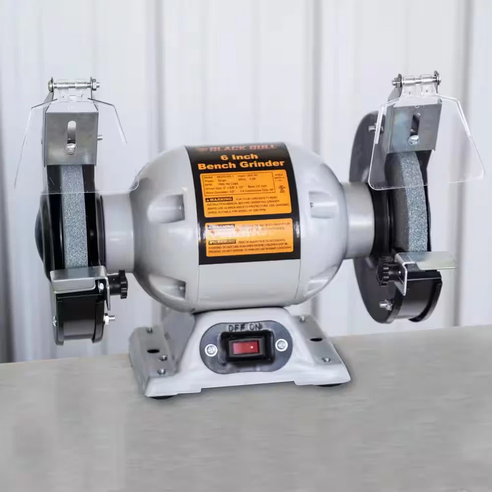 120 voltios 6 pulgadas Amoladora de banco de alta resistencia Foto 4 de 4