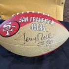 Jerry Rice Signed kids football. “Hutch” brand with Castrol logo