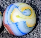 31/32" Killer Pattern 5 Colour Veiligglas Opaque  Swirl Vintage Marbles NM++++