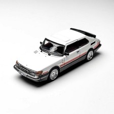 Tarmac Works 1/64 Scale Saab 900 Turbo White Diecast Car Model Toy Gift