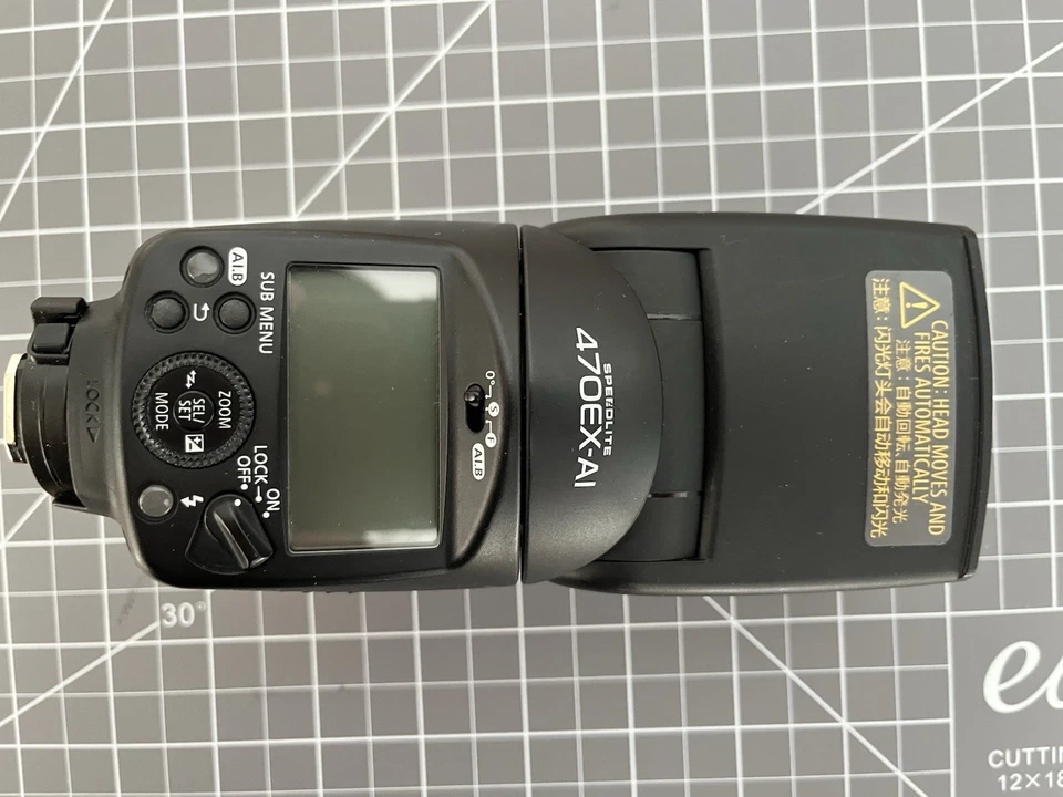 Caja de flash para cámara Canon 470EX-AI Speedlite usada unas pocas veces excelente estado Foto 4 de 4