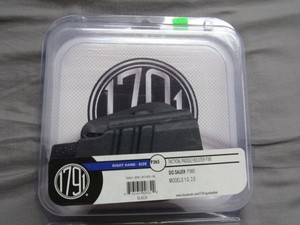 1791 Gunleather Right Hand P365 Black Tactical IWB Holster TAC-PH-P365-R