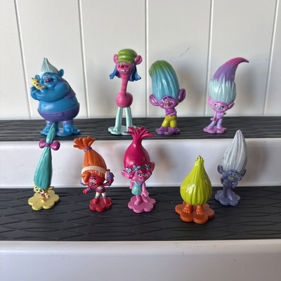 DreamWorks Trolls World Tour Movie 9 Mini PVC 2'' Figure Toppers BiggieBarb Poppy