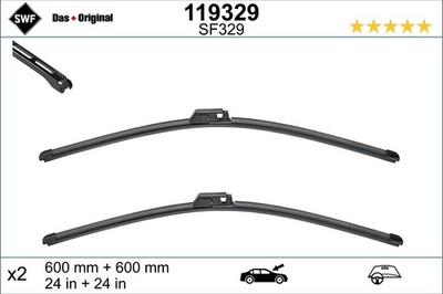 Wischblatt Scheibenwischer DAS ORIGINAL SET SWF 119329 für BENTLEY AZURE FLYING
