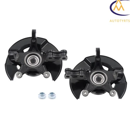 For Honda Pilot 03-04 Front LH&RH Steering Knuckle & Wheel Hub Bearing Assembly