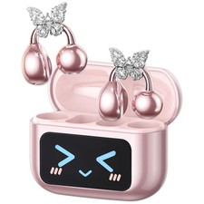 Smart Touchscreen Earbuds with Butterfly Earring